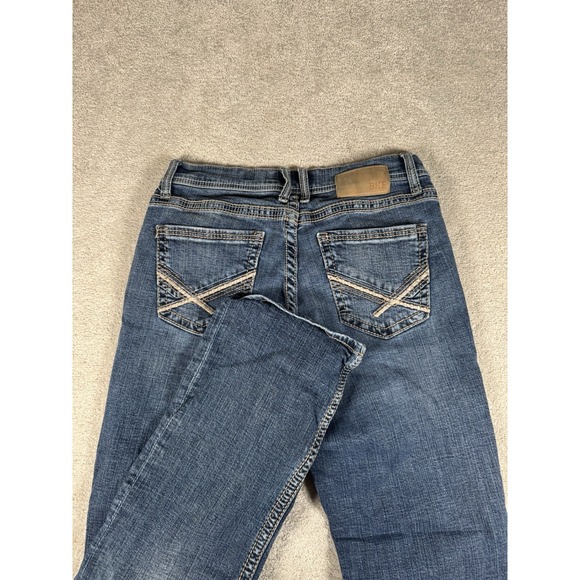 BKE Jeans Mens 30x32 Blue Jake Straight Pockets Distressed Modern Casual - Picture 1 of 9